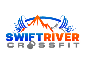 Swift River CrossFit logo design by KDesigns