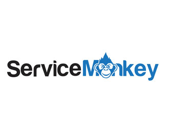 Service Monkey logo design by back