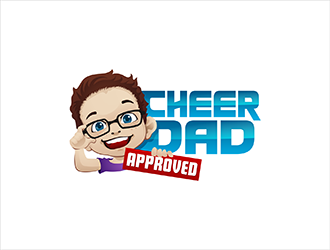 Cheer Dad Approved logo design by hole
