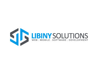 Libiny Solutions logo design by pixalrahul