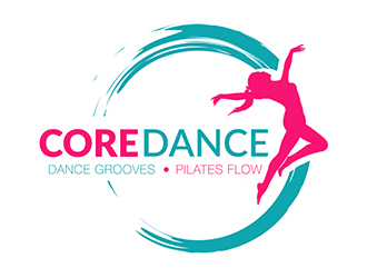 CoreDance or Core Dance (word can be joined or separate) logo design by XyloParadise