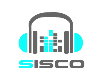 Sisco (optional Sisco Silent Disco) logo design by samuraiXcreations