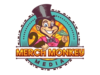 Merch Monkey Media logo design by ARALE