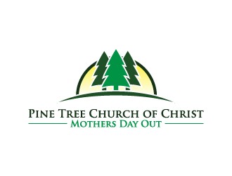 Pine Tree Church of Christ Mothers Day Out logo design by BrightARTS