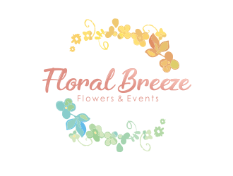 Floral Breeze Flowers & Events logo design by YONK