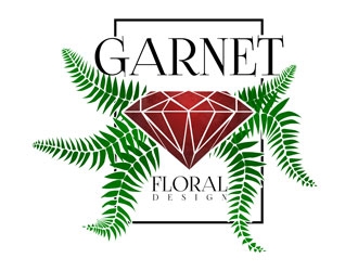 Garnet Floral Design logo design by LogoInvent