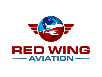 Red Wing Aviation logo design by ingepro