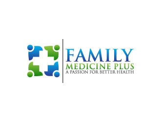 family medicine plus logo design by pixalrahul