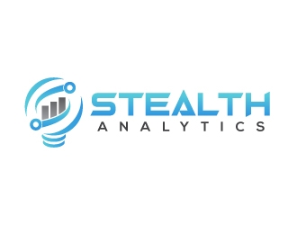 Stealth Analytics logo design by uttam
