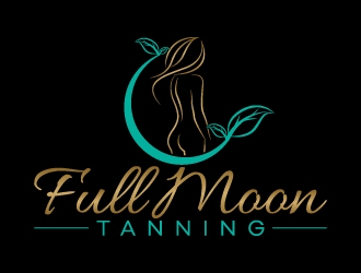 Full Moon Tanning logo design by KDesigns