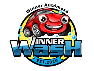 Winner Car Wash logo design by DreamLogoDesign