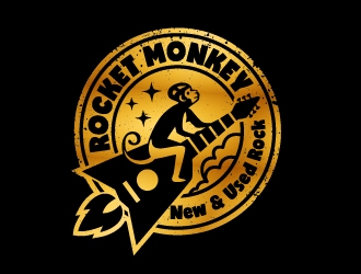 Rocket Monkey logo design by josephope