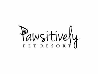 pawsitively pet resort logo design by Franky.