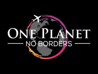 One Planet No Borders logo design by qqdesigns