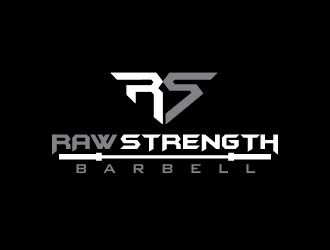 RAW STRENGTH BARBELL logo design by usef44