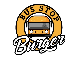 Bus Stop Burger logo design by fries
