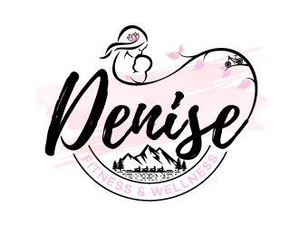 Denise fitness & wellness  logo design by Kirito