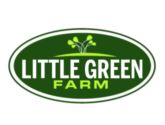 Little Green Farm logo design by ElonStark