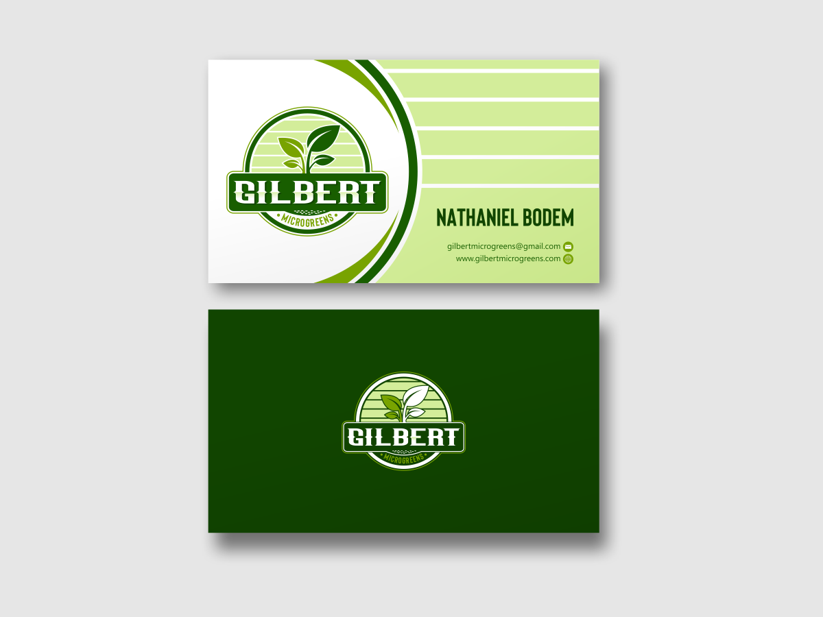 Gilbert Microgreens logo design by mutafailan