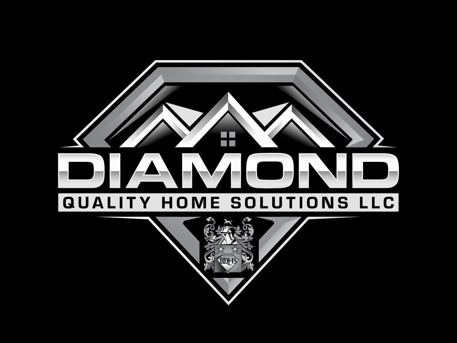 Diamond Quality Home Solutions LLC logo design by DreamLogoDesign
