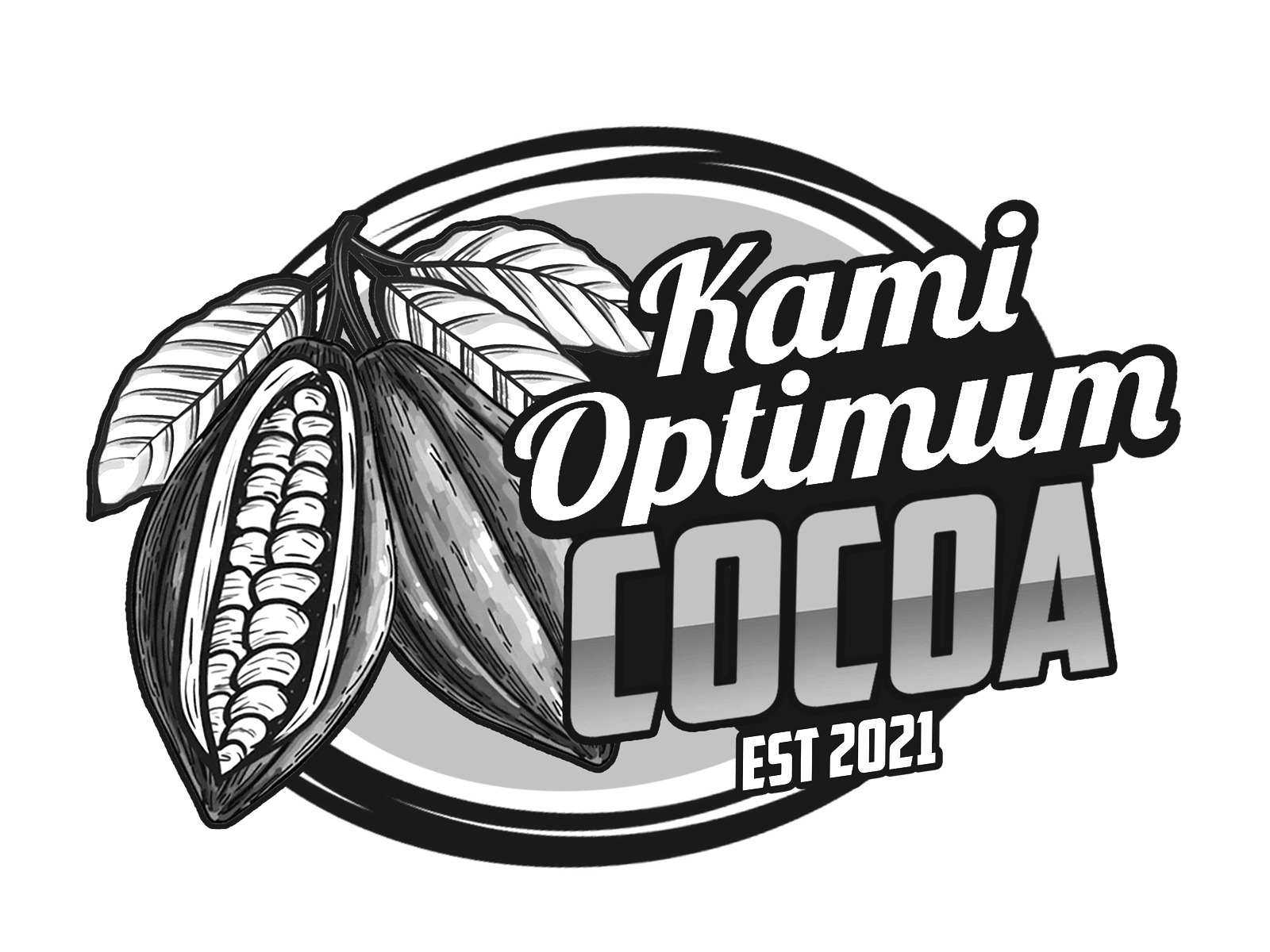 Kami Optimum Cocoa logo design by Bananalicious
