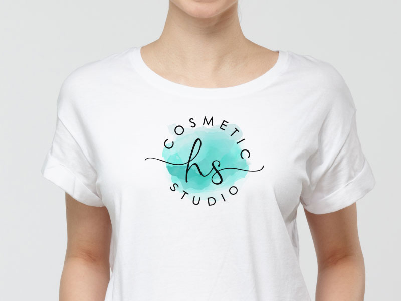 HS Cosmetic Studio logo design by Bhaskar Shil