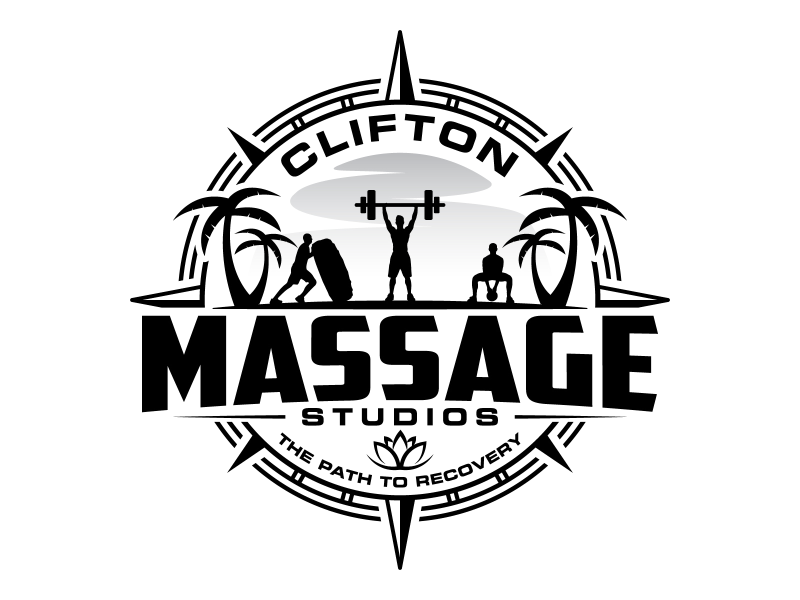 Clifton Massage Studios logo design by Kirito