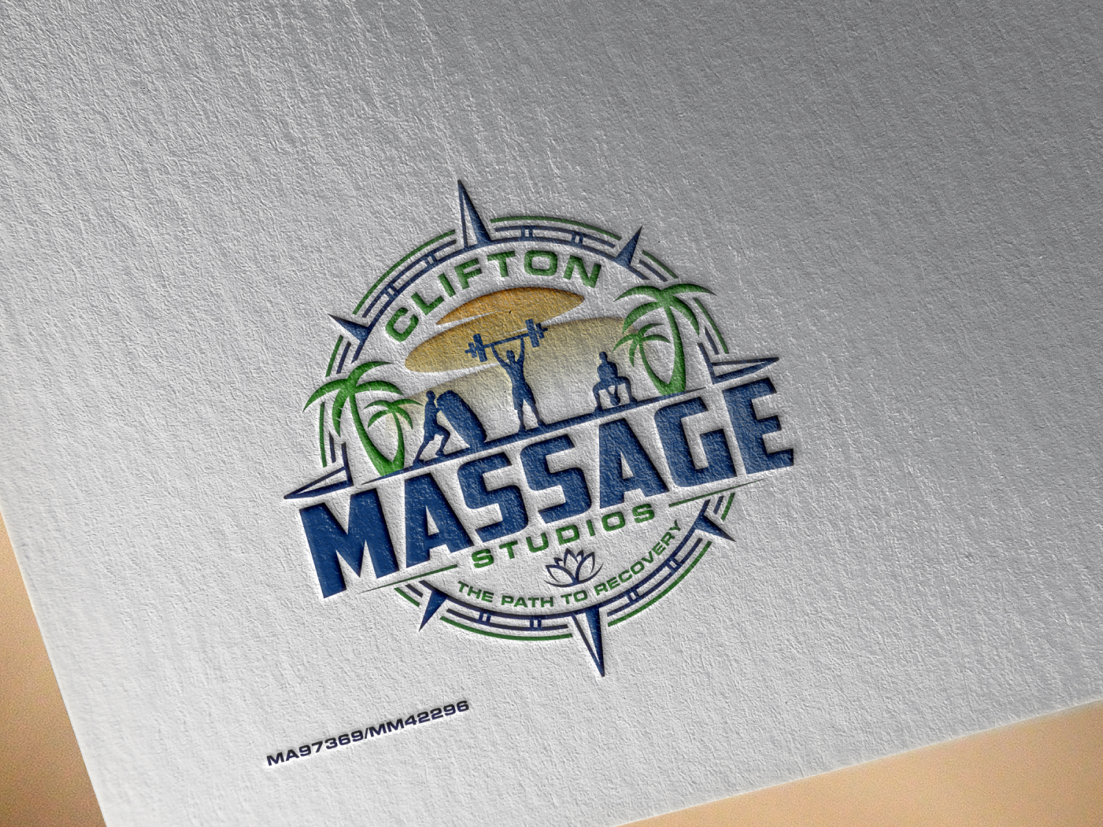 Clifton Massage Studios logo design by Kirito