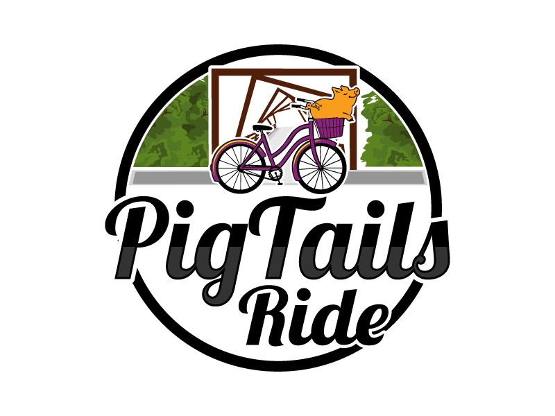 PigTails Ride Logo logo design by LogoQueen