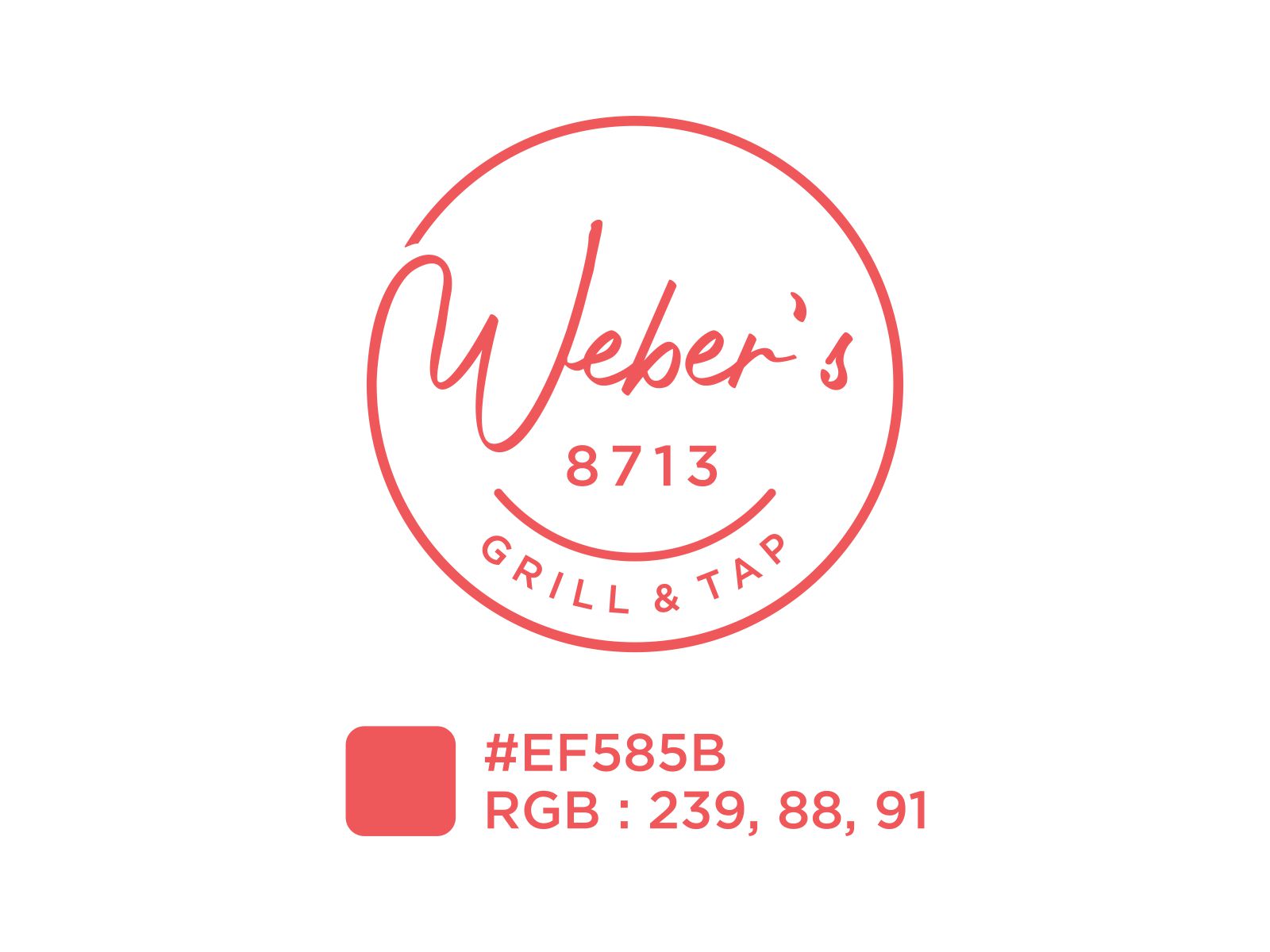 Weber's 8713 Grill & Tap logo design by SelaArt