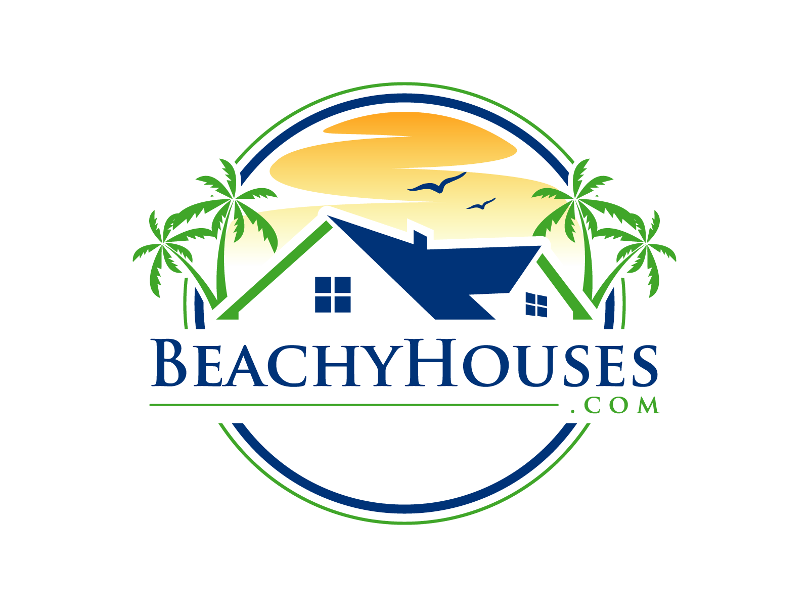 BeachyHouses.com logo design by Kirito