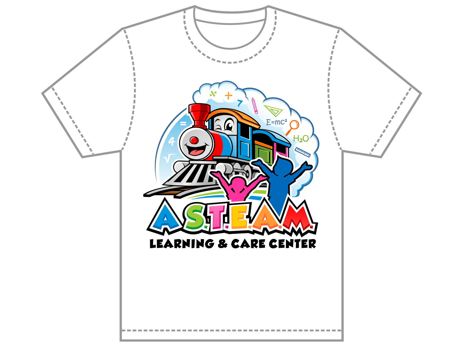 A S.T.E.A.M. Learning & Care Center logo design by haze