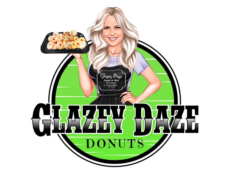 Glazey Daze Donuts logo design by haze