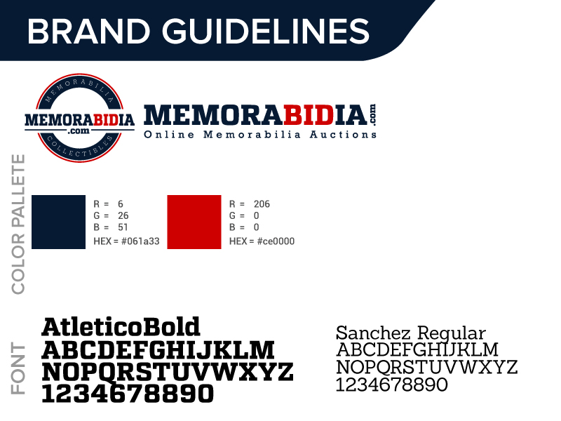 MEMORABIDIA.com logo design by jaize