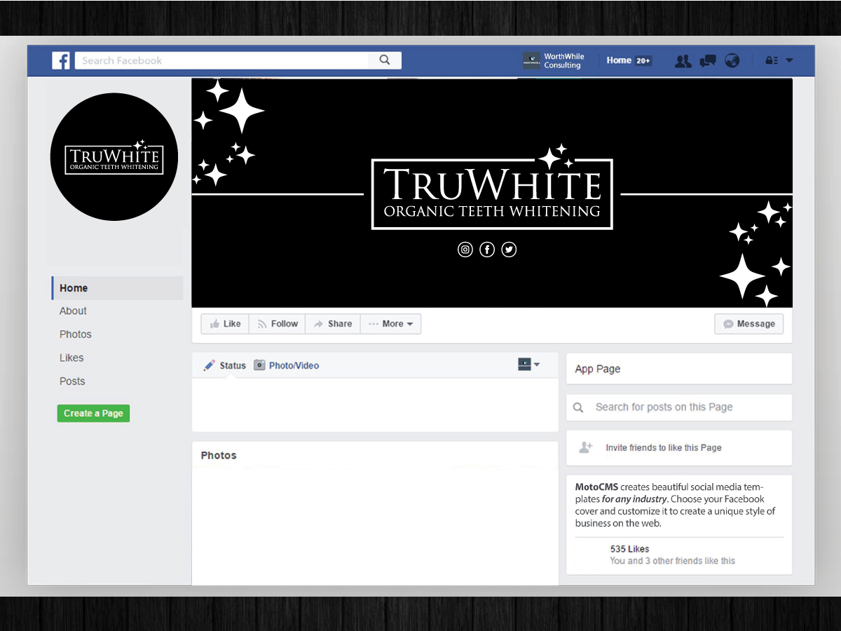 TruWhite Organic Teeth Whitening logo design by artbitin