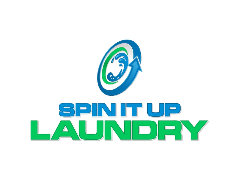 Spin It Up Laundry logo design by BlessedGraphic