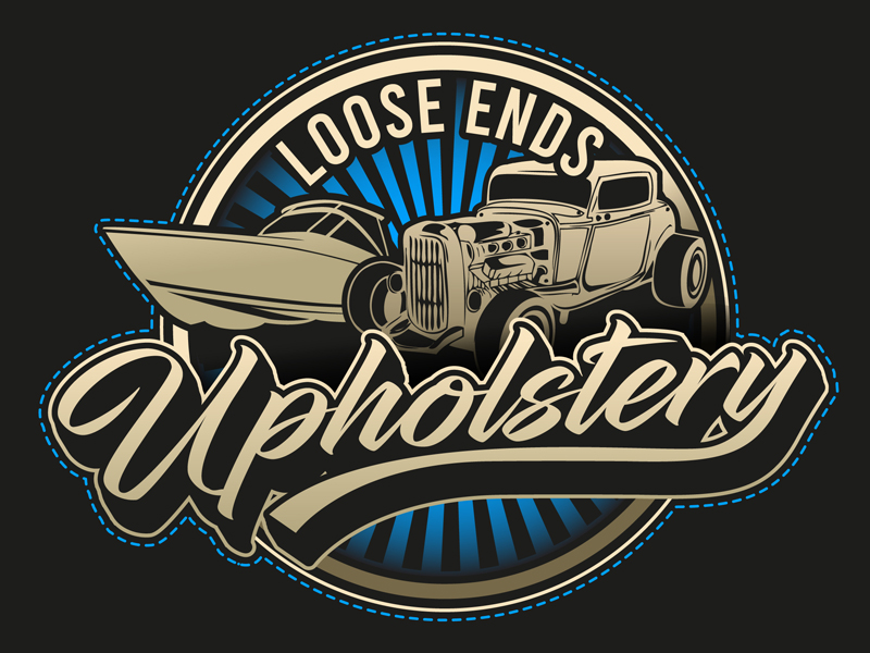 Loose Ends Upholstery logo design by DreamLogoDesign