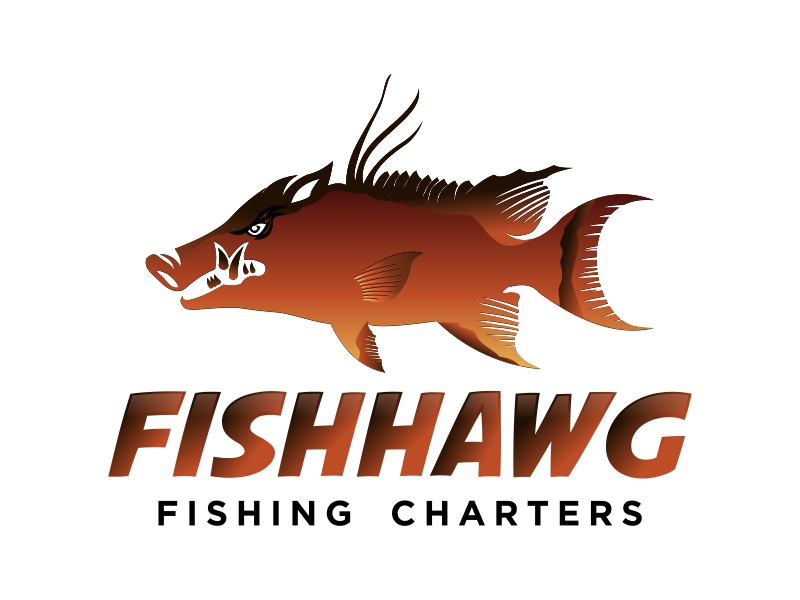 FishHawg Fishing Charters logo design by hidro