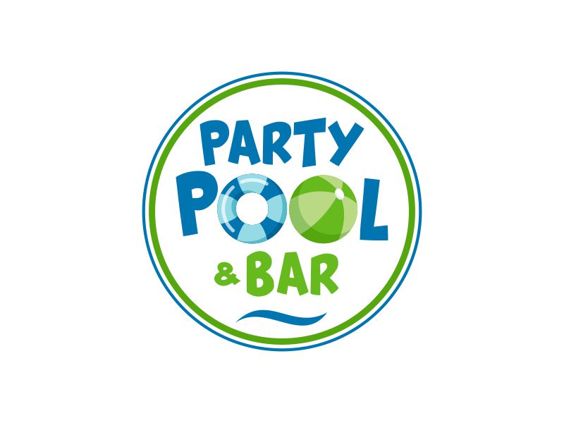 Party Pool & Bar   or    Party Pool and Bar logo design by ingepro