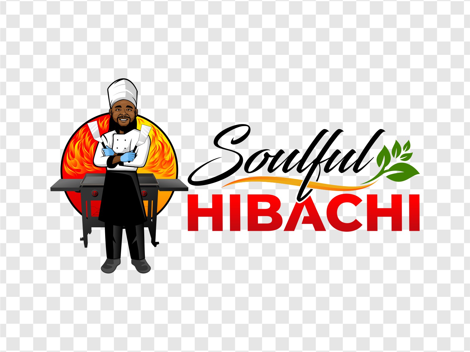 Soulful Hibachi logo design by mutafailan