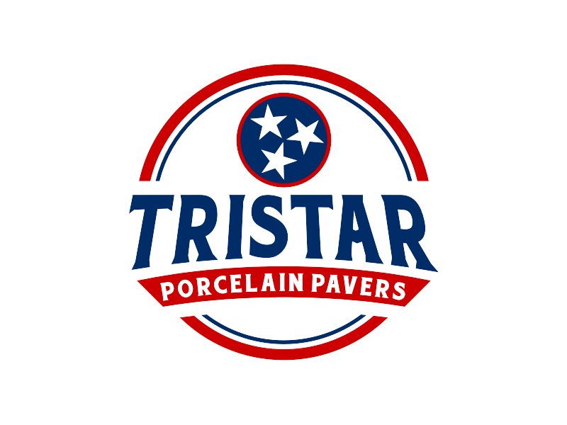 TriStar Porcelain Pavers logo design by Artomoro