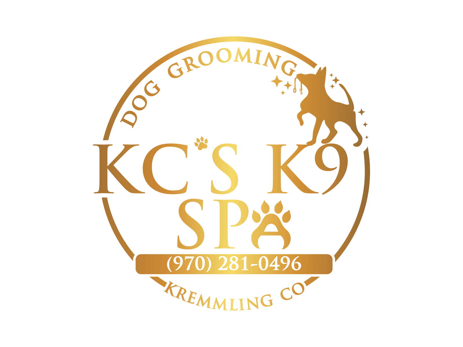 KC'S K9 SPA logo design by qqdesigns