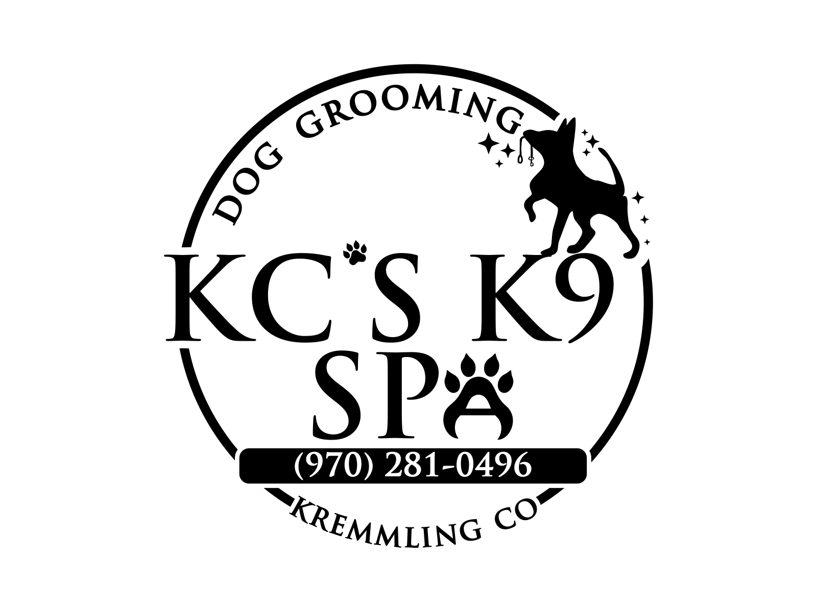 KC'S K9 SPA logo design by qqdesigns