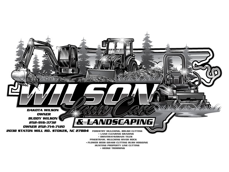 Wilson Lawn Care & Landscaping logo design by Gilate