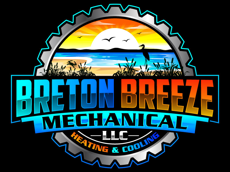 Breton Breeze Mechanical LLC logo design by Gilate