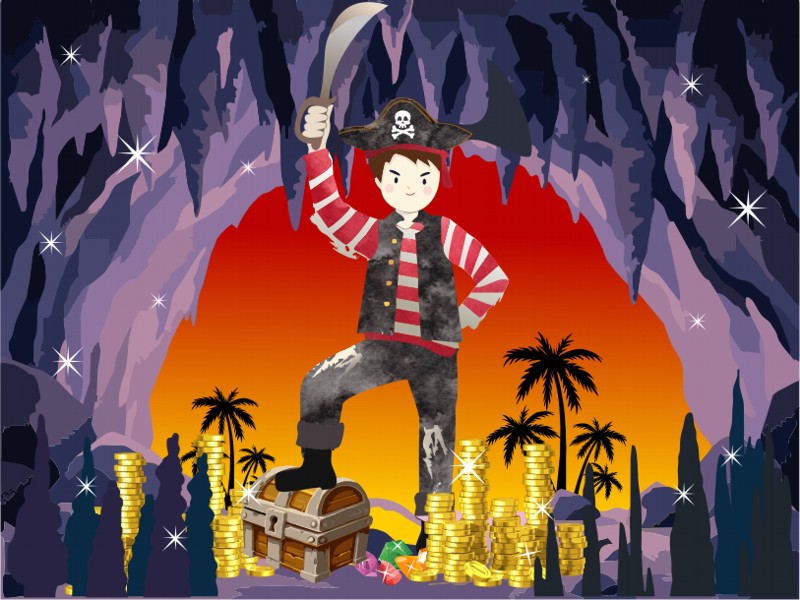 Pirate Backdrop logo design by coco