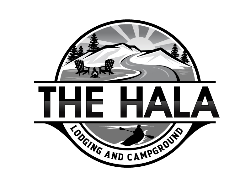 The Hala - lodging and campground logo design by DreamLogoDesign