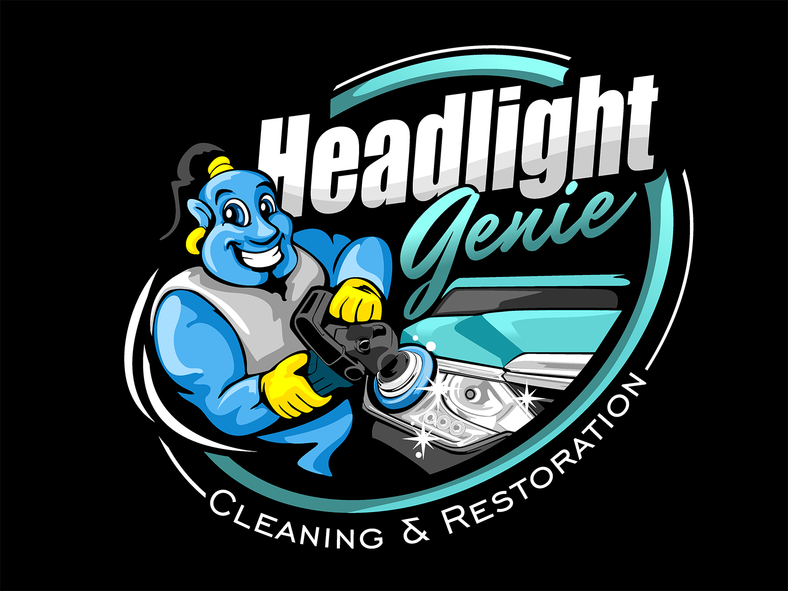 Headlight Genie logo design by veron