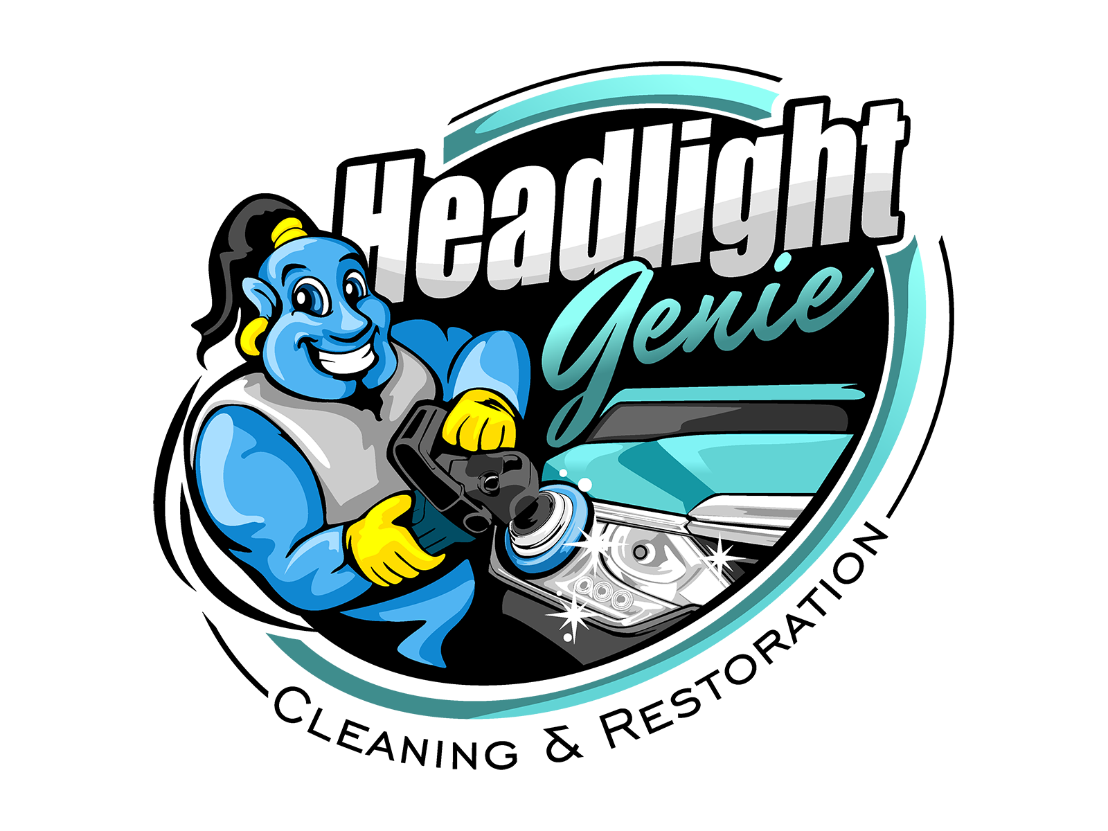 Headlight Genie logo design by veron