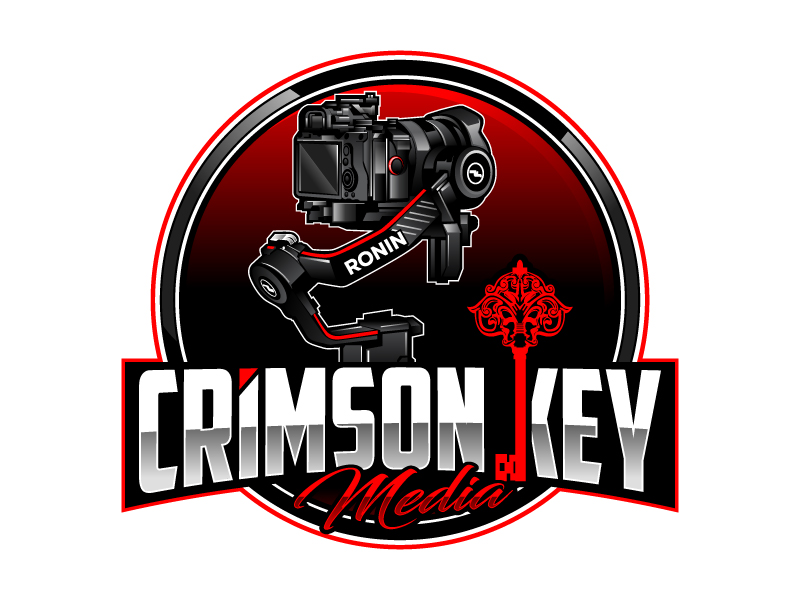 Crimson Key Media logo design by LogoQueen